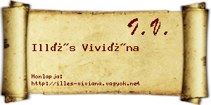 Illés Viviána névjegykártya